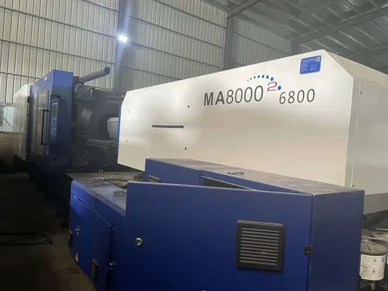 Venda por atacado de fábrica usada grande máquina de moldagem por injeção horizontal de 800 toneladas com preço baixo